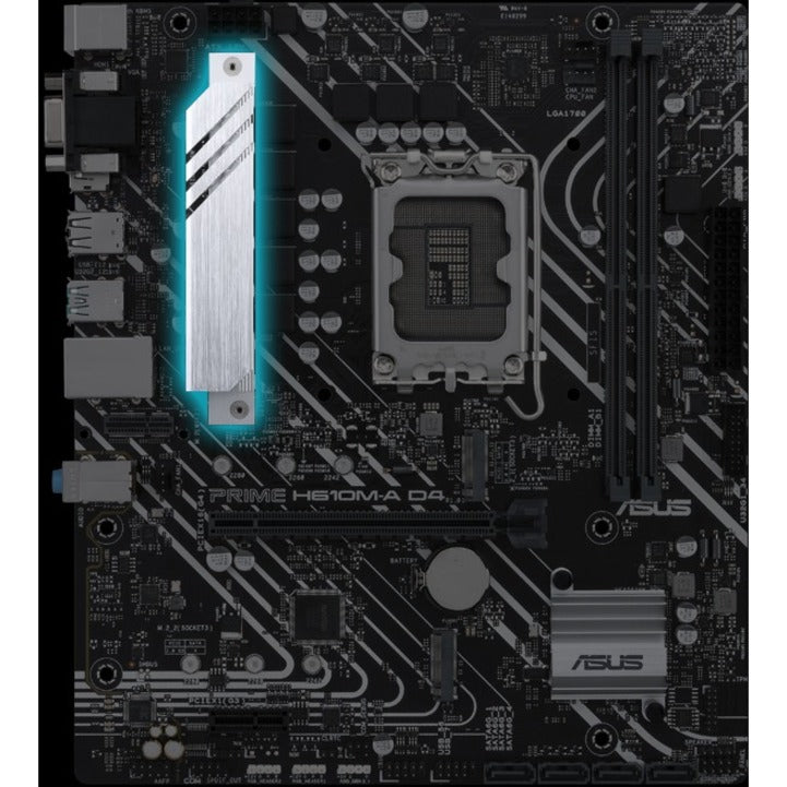 Asus Prime H610M-A D4-CSM Desktop Motherboard - Intel H610 Chipset - Socket LGA-1700 - Micro ATX Asus Prime H610M-A D4-CSM Desktop Motherboard - Intel H610 Chipset - Socket LGA-1700 - Micro ATX